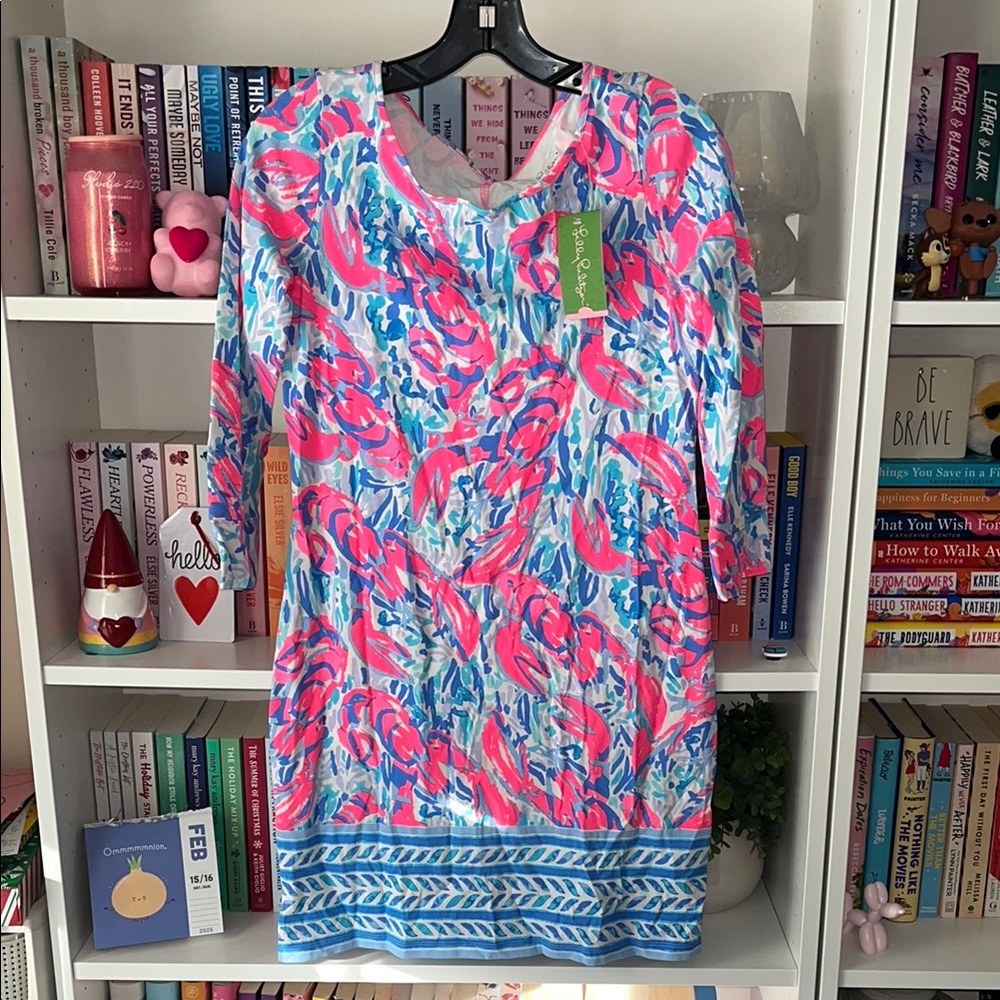 Lilly Pulitzer Pink and Blue Lobster Dress